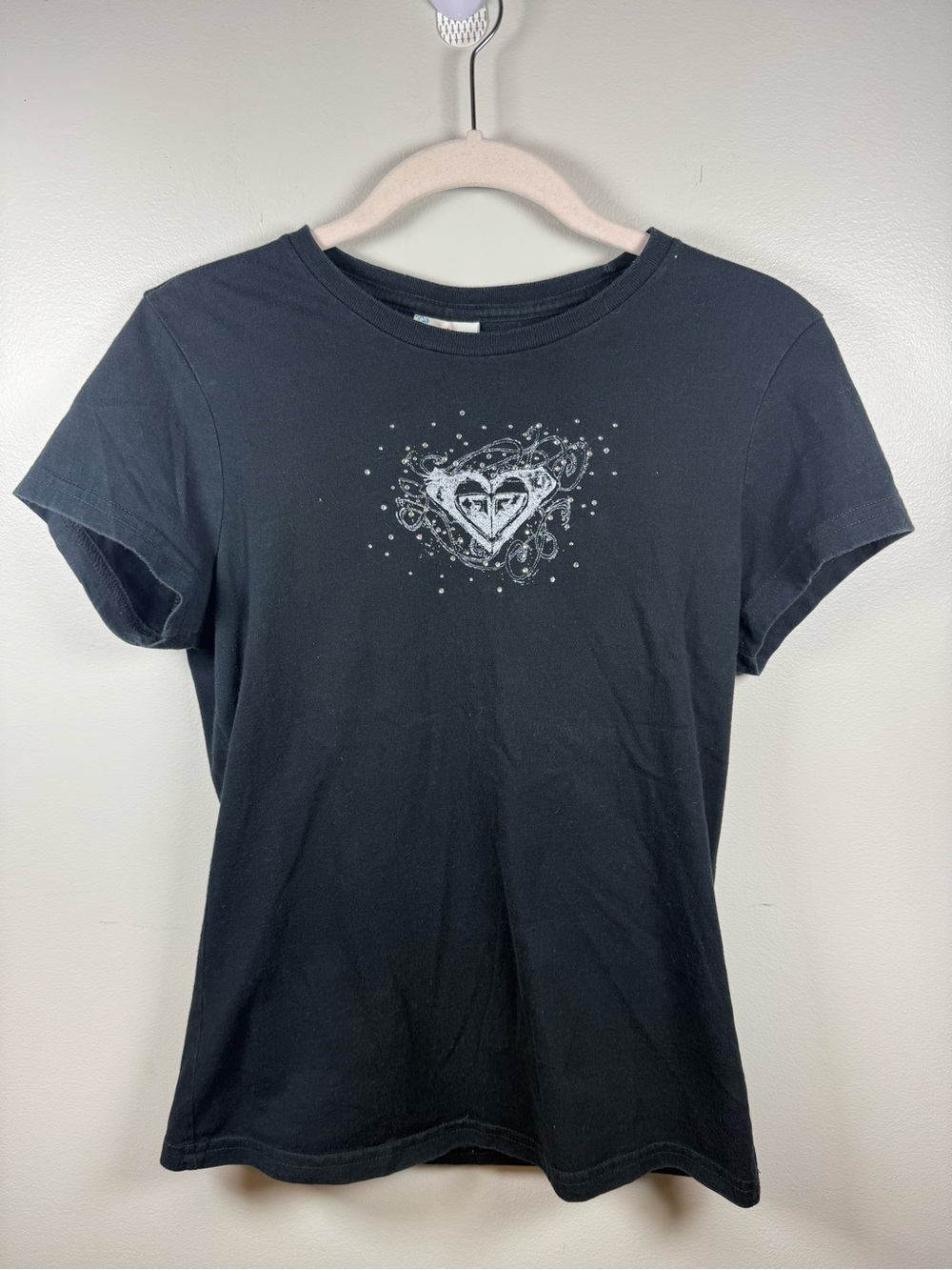 ROXY | Y2K Rhinestone Graphic Tee Size M